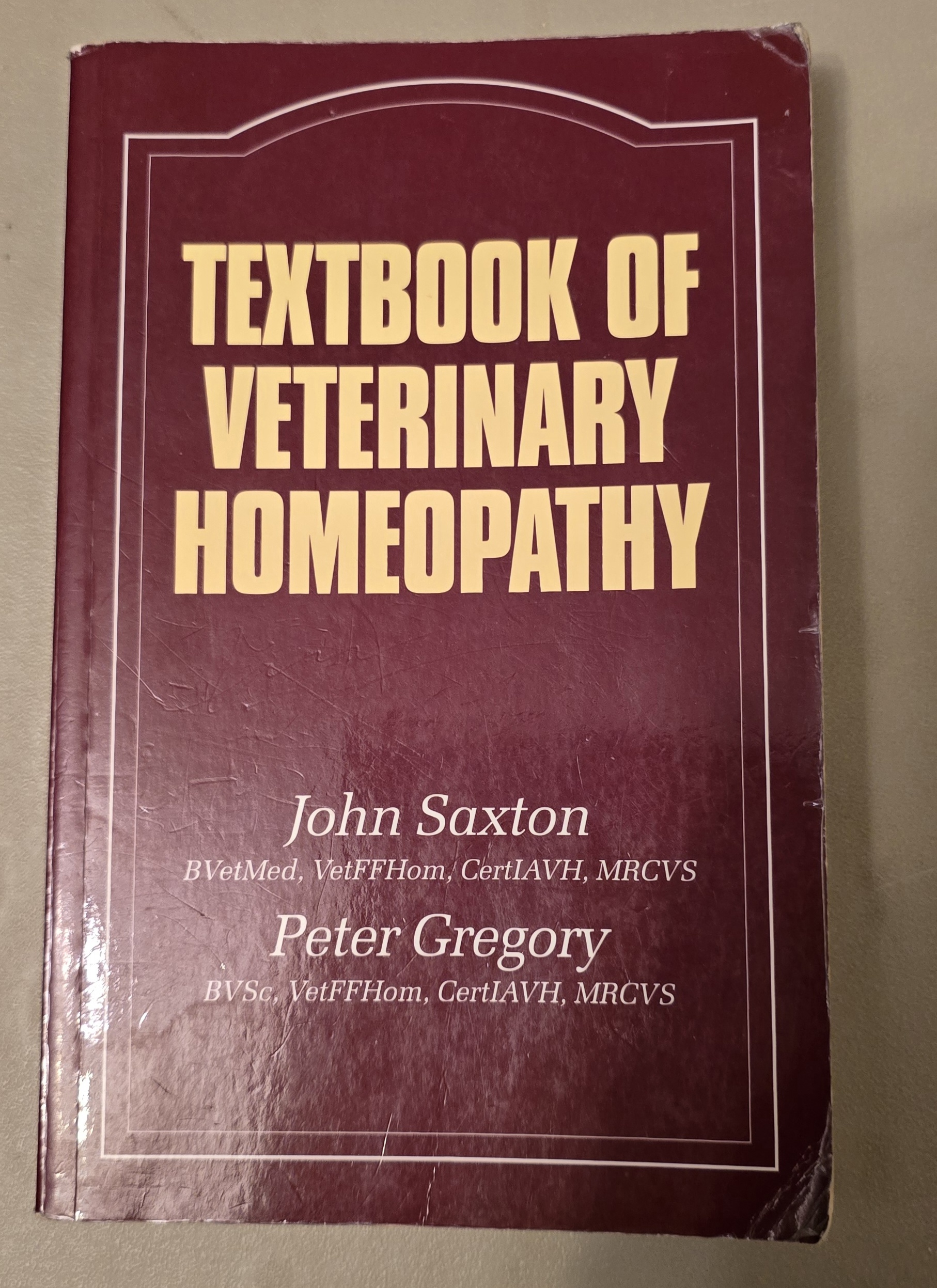 (image for) Textbook of Veterinary Homeopathy