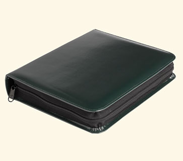 (image for) 40 - Bach flowes remedy case - for 40 x 20 ml bottles, artificial leather - Dark Grren