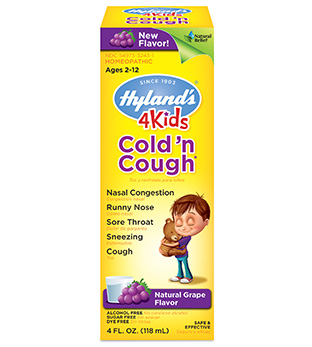 (image for) Hyland's 4 Kids Cold 'n Cough Grape Flavor