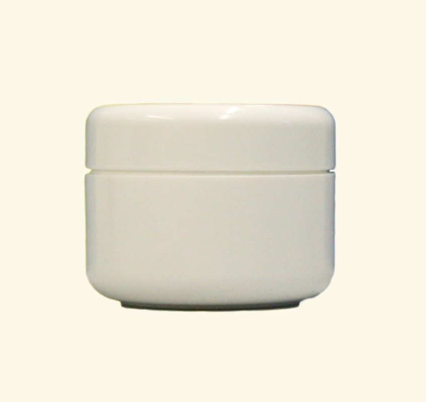 White Cream Jar with white lid - 15 ml (image for) White Cream Jar with white lid - 15 ml